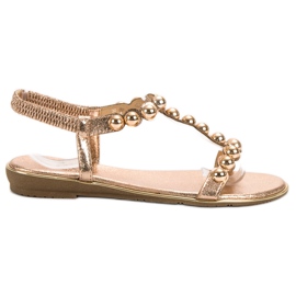 Small Swan Slip-on Sandals yellow Small Swan Slip-on Sandals yellow