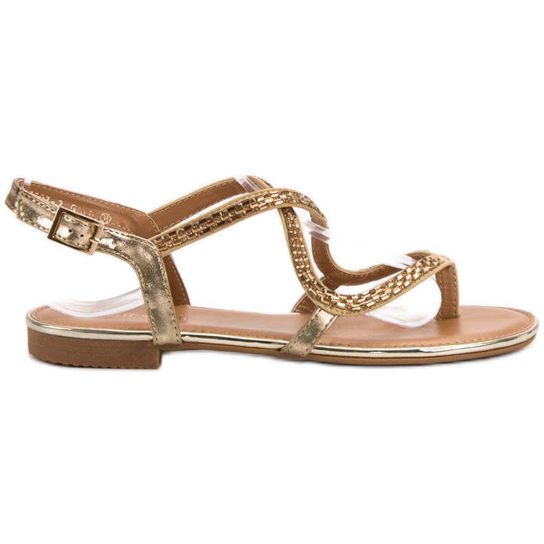 Small Swan Japanese sandals yellow