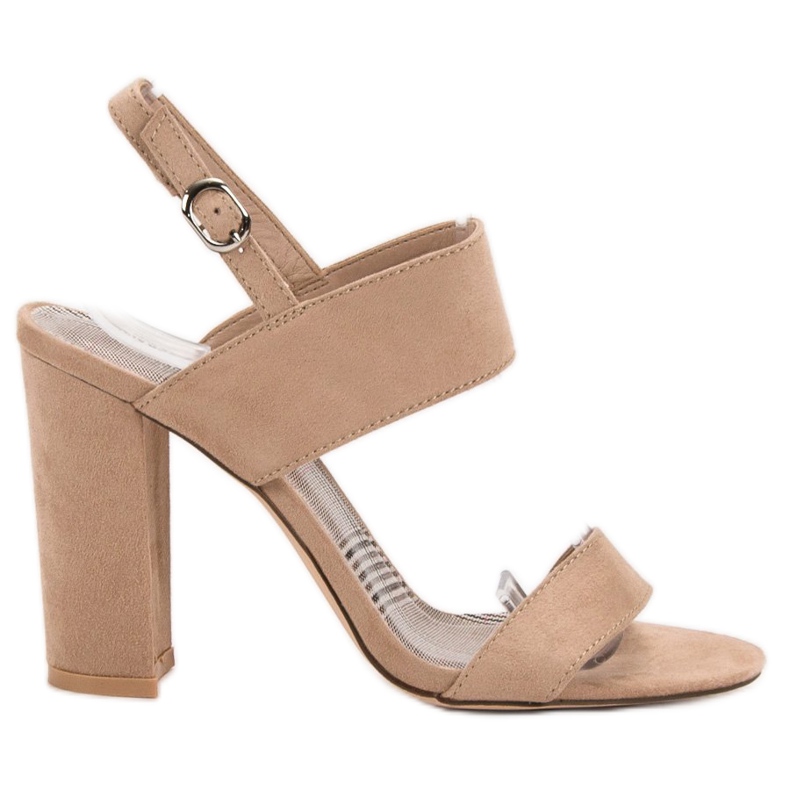 SHELOVET Beige Sandals On A Bar
