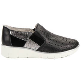 Filippo Black Slip On shoes