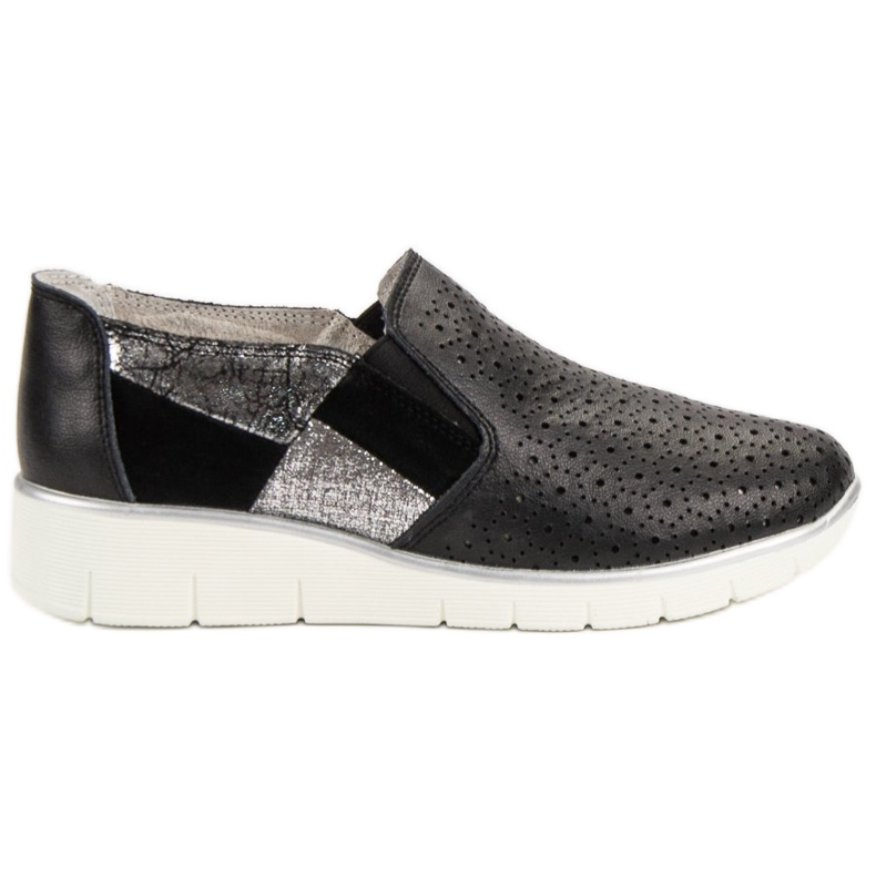 Filippo Black Slip On shoes