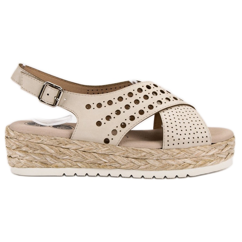SHELOVET Espadrilles sandals beige