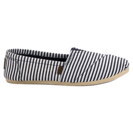 SHELOVET Slip On Light Sneakers white blue SHELOVET Slip On Light Sneakers white blue