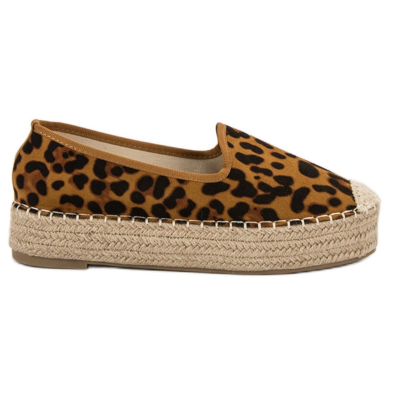 Best Shoes Lords on the platform with leopard print brown