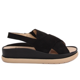 Black women's sandals G-202 Black