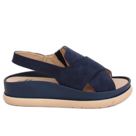 Women's navy blue sandals G-202 Blue Women's navy blue sandals G-202 Blue