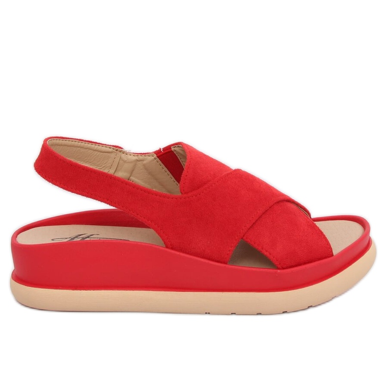Red women's sandals G-202 Red