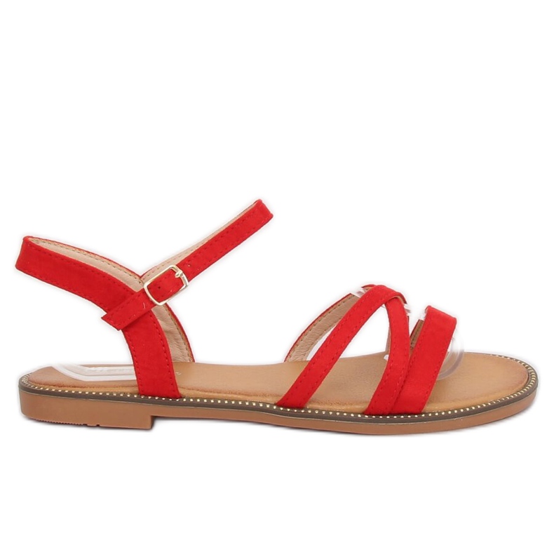 Red women's sandals S55 Red