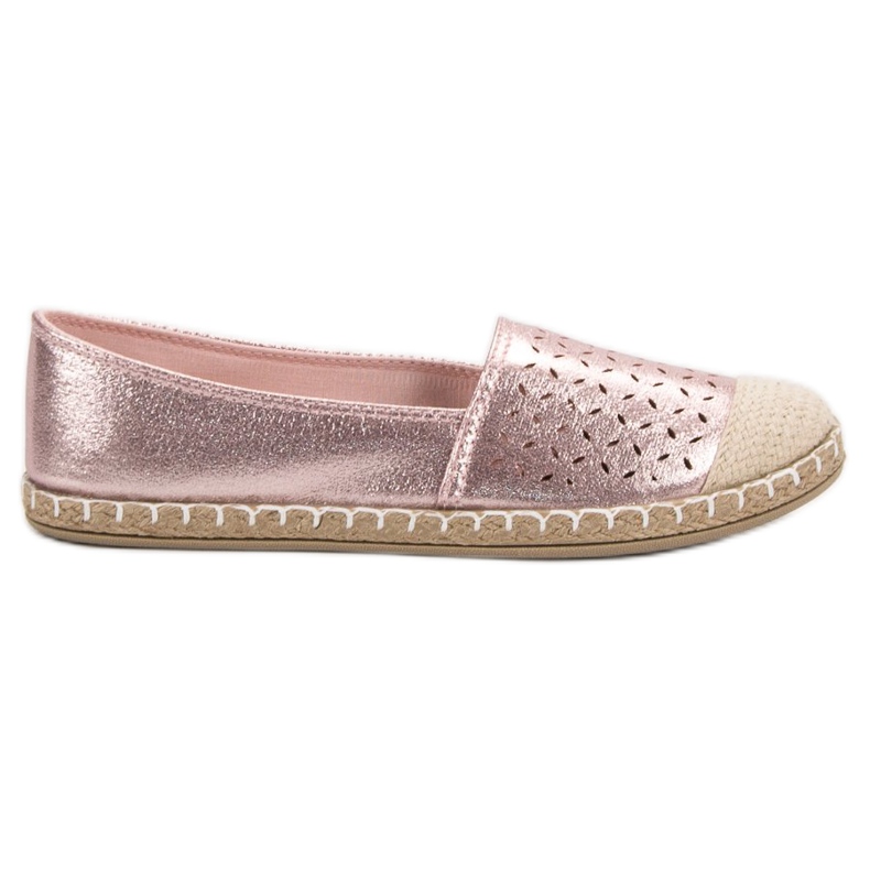 New Tlck Glitter Espadrilles pink