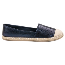 New Tlck Glitter Espadrilles navy blue