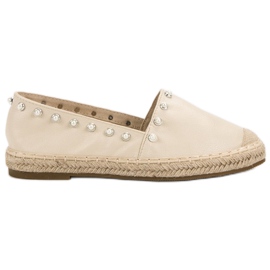 Erynn Espadrilles With Pearls brown