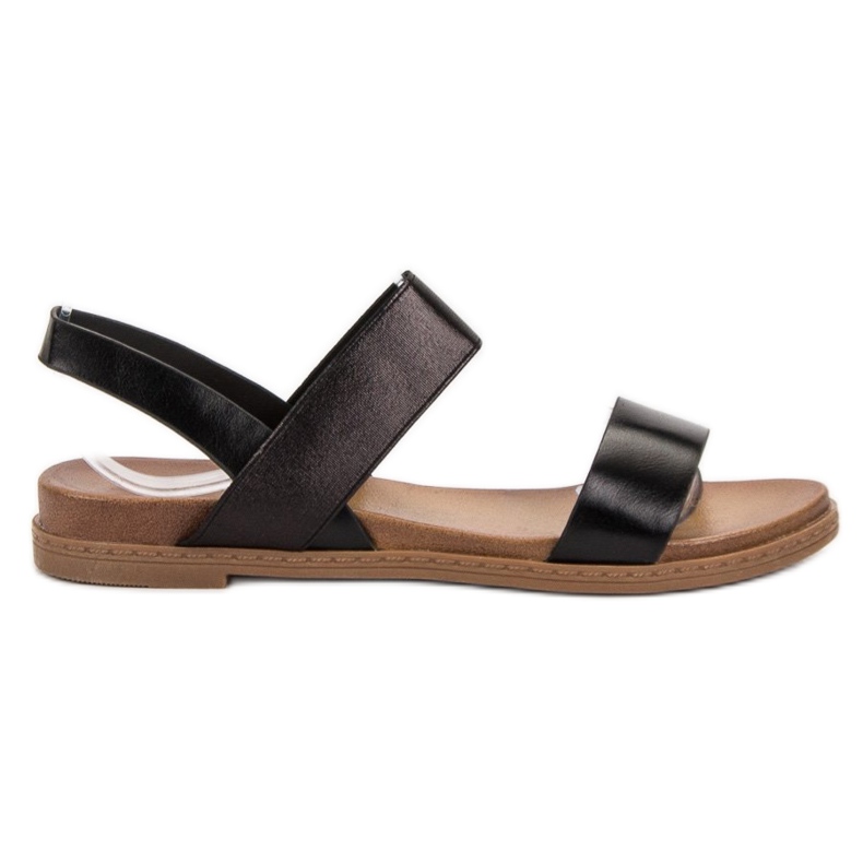 Laura Mode Slip-on Sandals black
