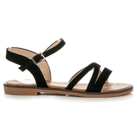 Ch. Creation Suede sandals black