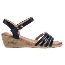 Renda Navy Sandals blue