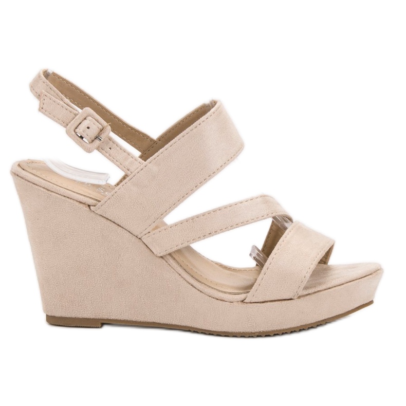 SHELOVET Wedge Sandals brown