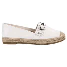 Janessa Espadrilles With Studs white Janessa Espadrilles With Studs white