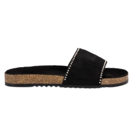 Goodin Suede Slippers black Goodin Suede Slippers black
