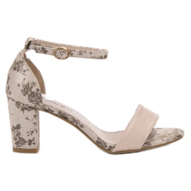 Goodin Stylish high-heeled sandals brown