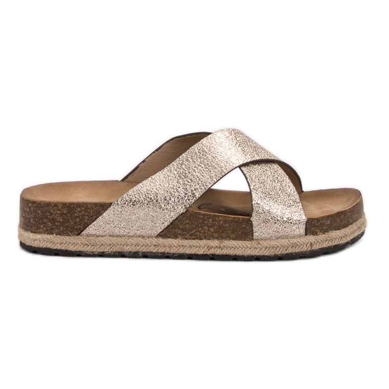 Goodin Comfortable Golden Slippers