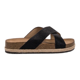 Goodin Comfortable Black Slippers
