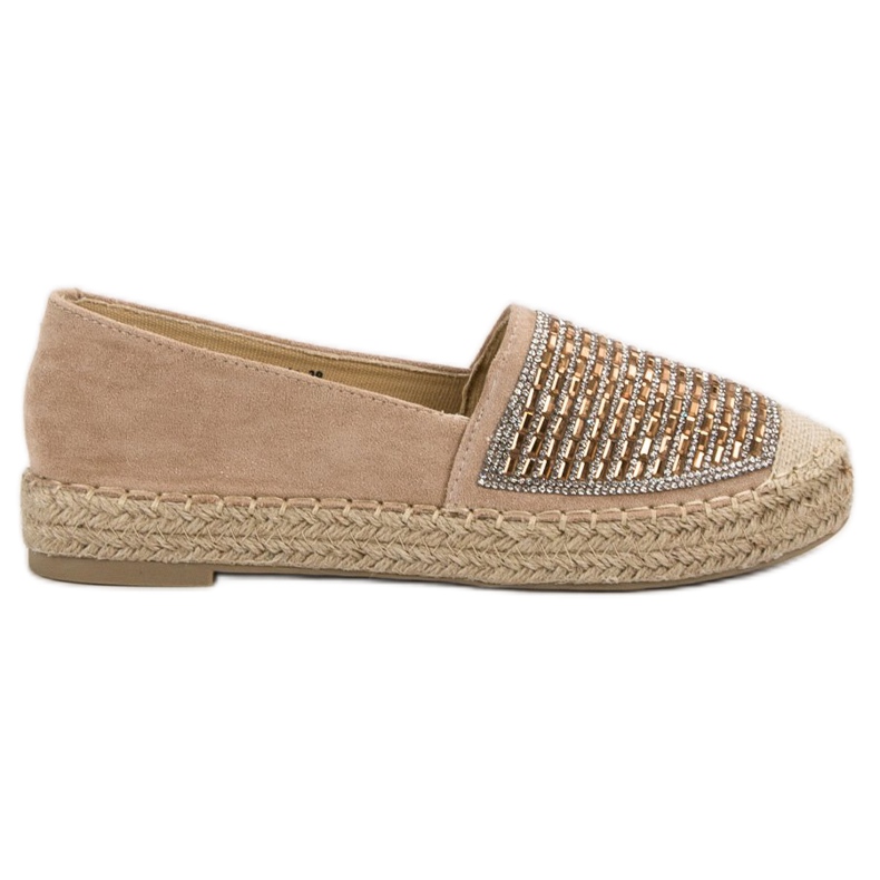 Espadrilles With Cubic Zirconia Vices brown