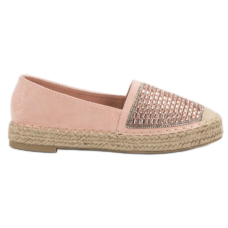 Espadrilles With Cubic Zirconia VICES pink