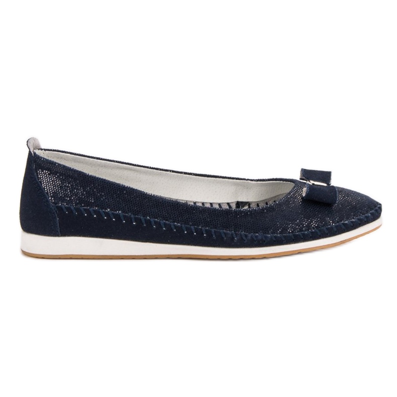 Ballerinas With A Bow VINCEZA navy blue