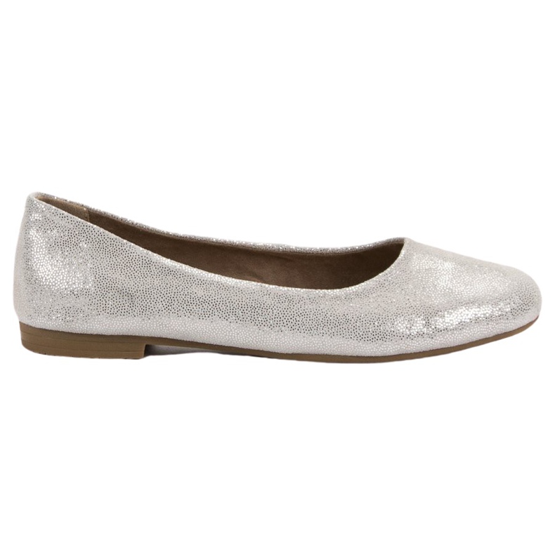 Leather VINCEZA ballerinas grey