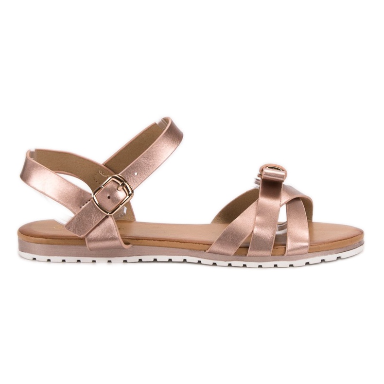 Groto Gogo Rose Gold sandals pink