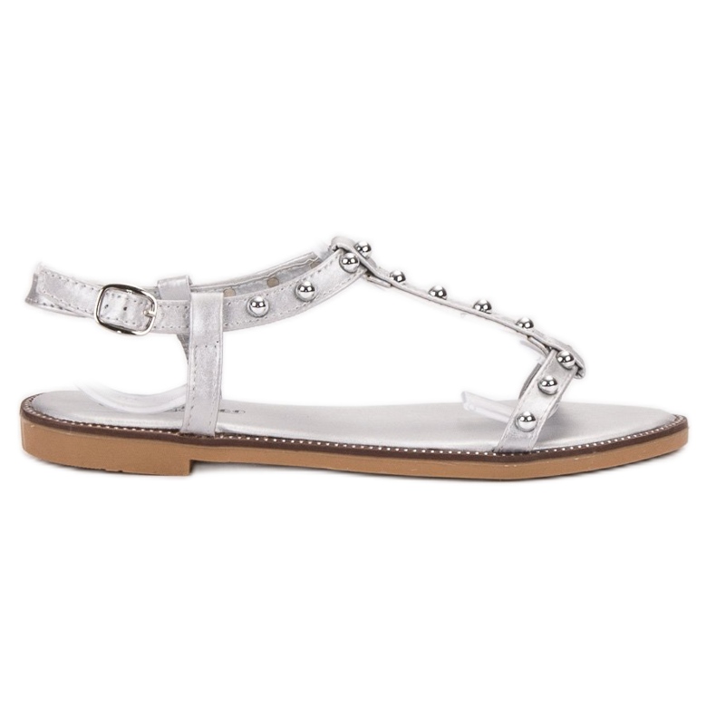 Groto Gogo Sandals With Rhinestones grey