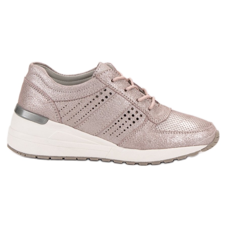 Leather shoes VINCEZA pink