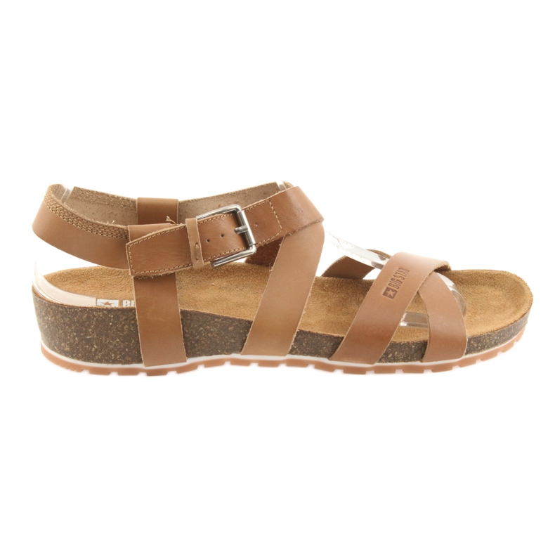 Big Star Women's camel sandals 274A010 brown