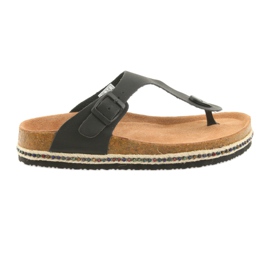 Women's profiled slippers Big Star 274132 black Women's profiled slippers Big Star 274132 black