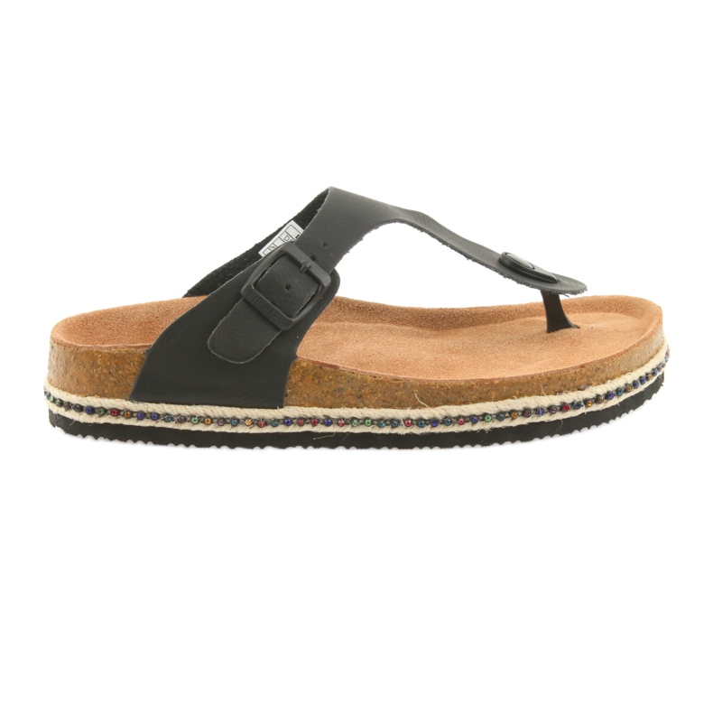 Women's profiled slippers Big Star 274132 black