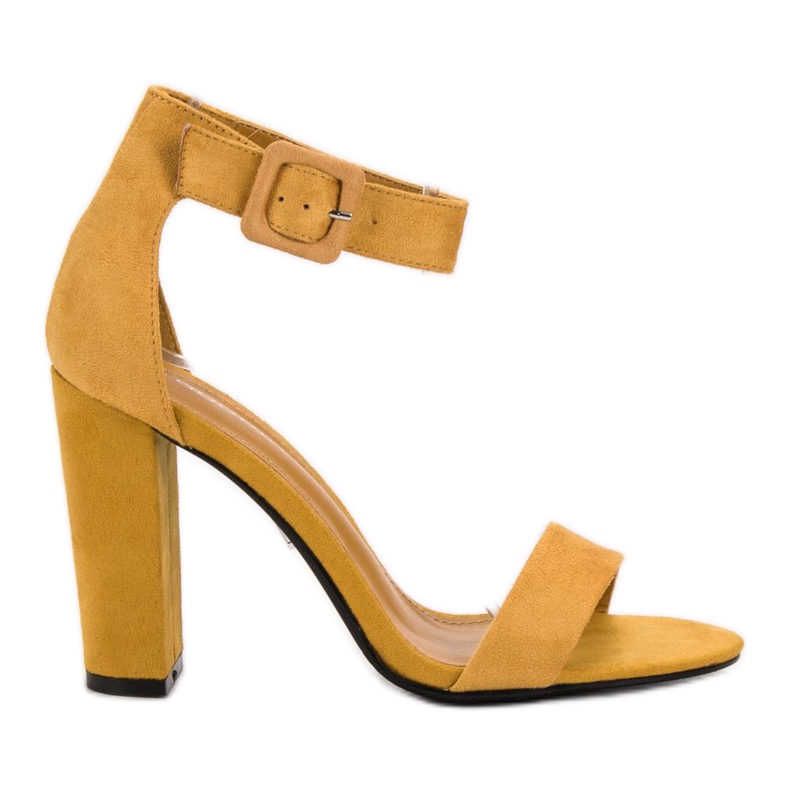Goodin Mustard Fashion Sandals yellow