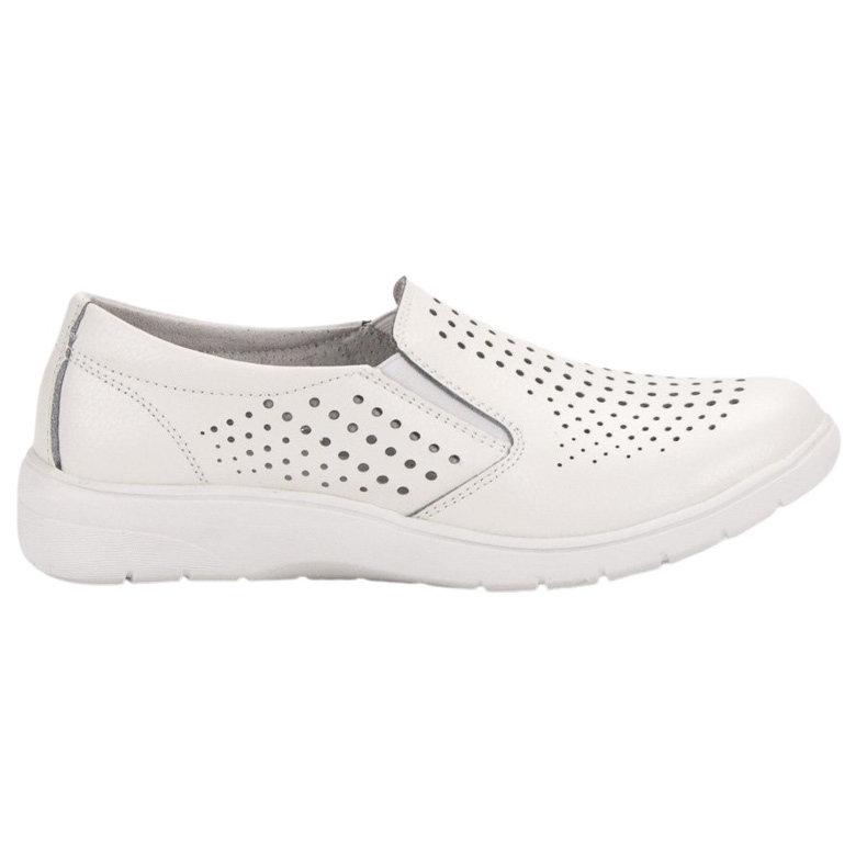 Kylie White leather shoes