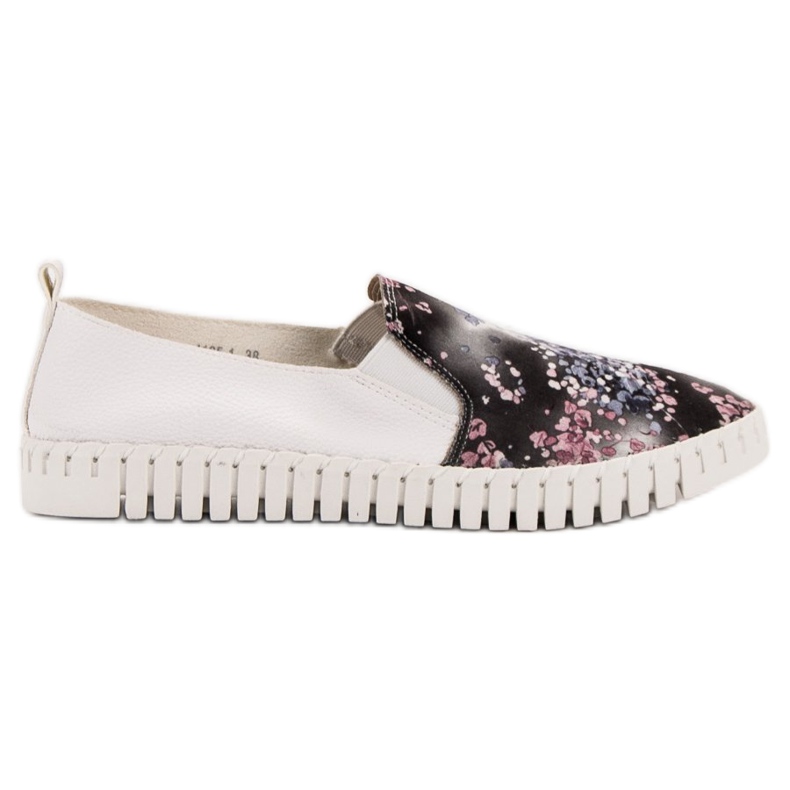 Vices Slipons With A Pattern white multicolored