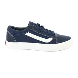Atletico Children's sneakers tied 18081 navy blue