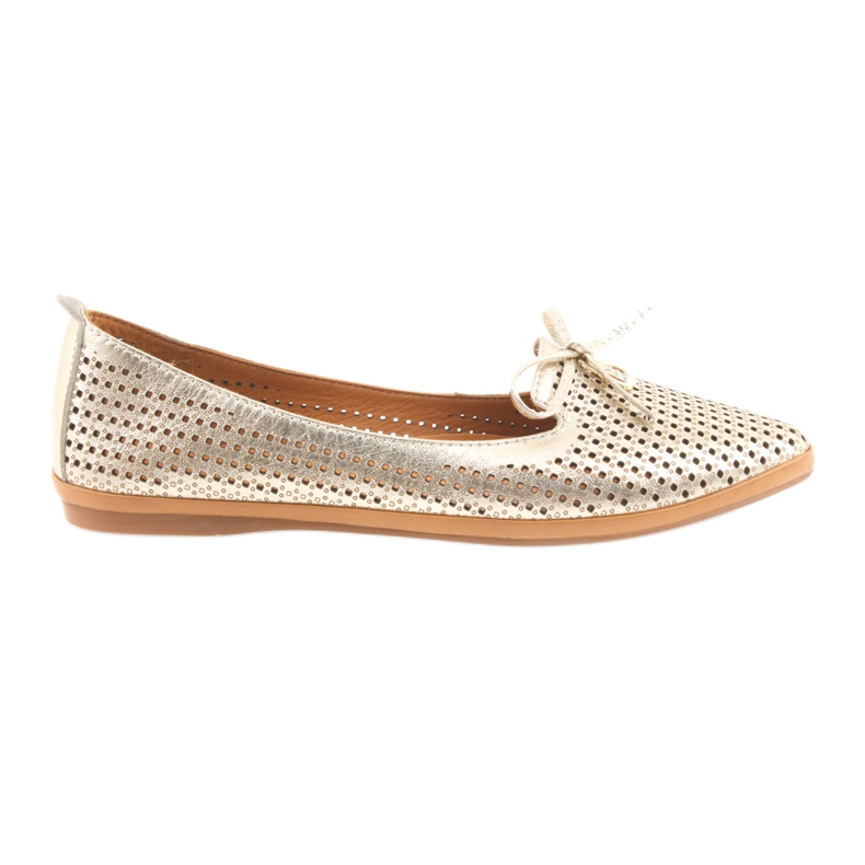 Badura golden bow ballerinas