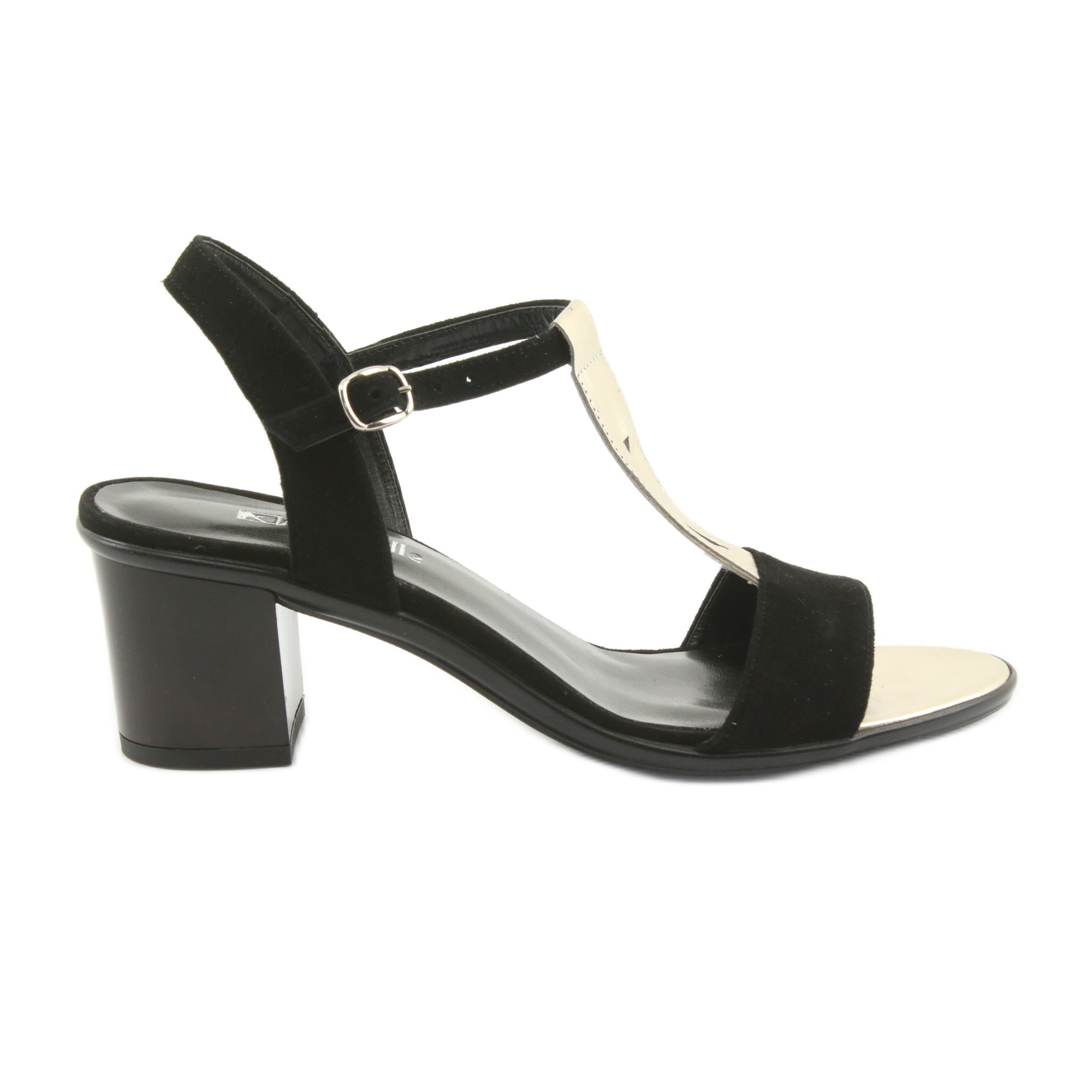black gold sandals