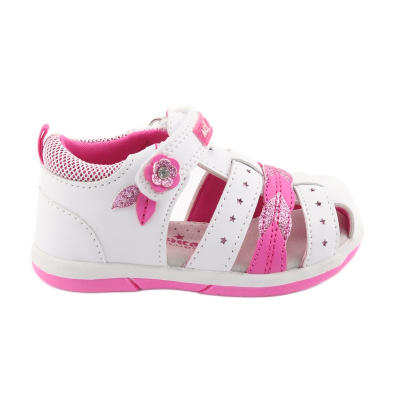American Club American DR18 girls' sandals white pink American Club American DR18 girls' sandals white pink