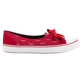 J. Star Red Low Sneakers