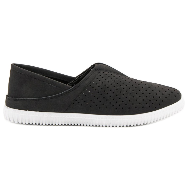 Super Mode Comfortable Slip On Sneakers black