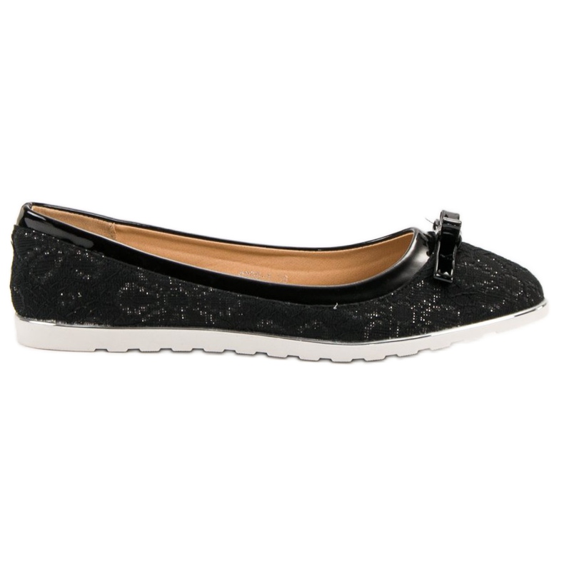 SHELOVET Ballerina With Lace black SHELOVET Ballerina With Lace black