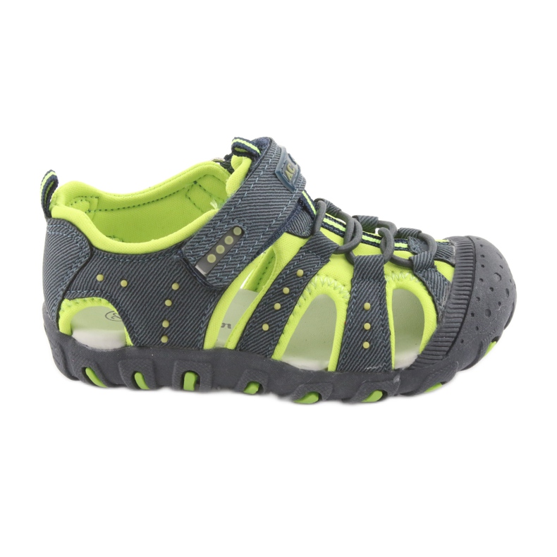 American Club DR11 velcro sandals for boys green navy blue American Club DR11 velcro sandals for boys green navy blue