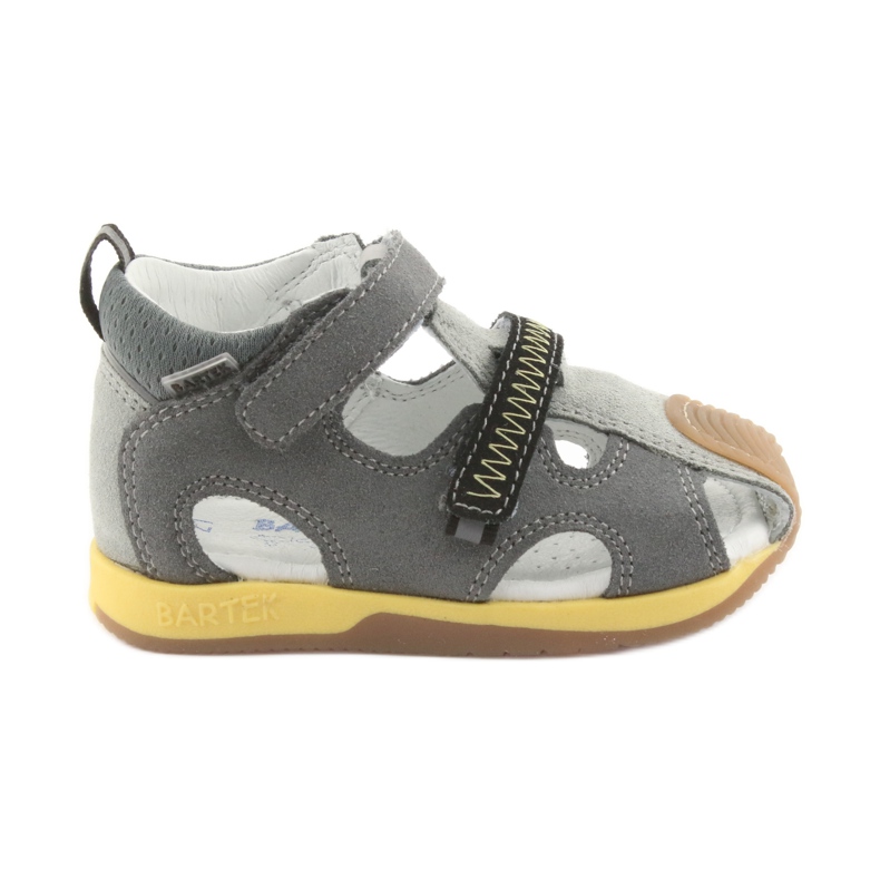 Sandals boys' turnips Bartek 81772 gray grey yellow