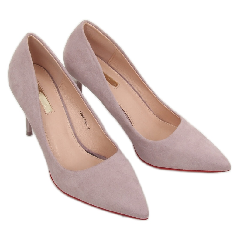 Pumps on a purple heel E22369 Purple violet