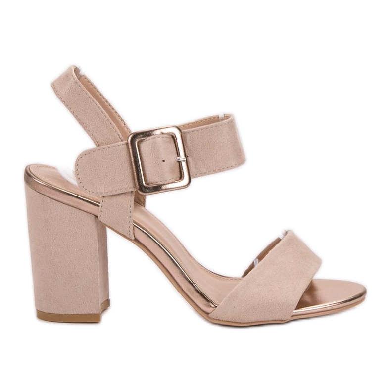 SHELOVET High Heeled Sandals brown