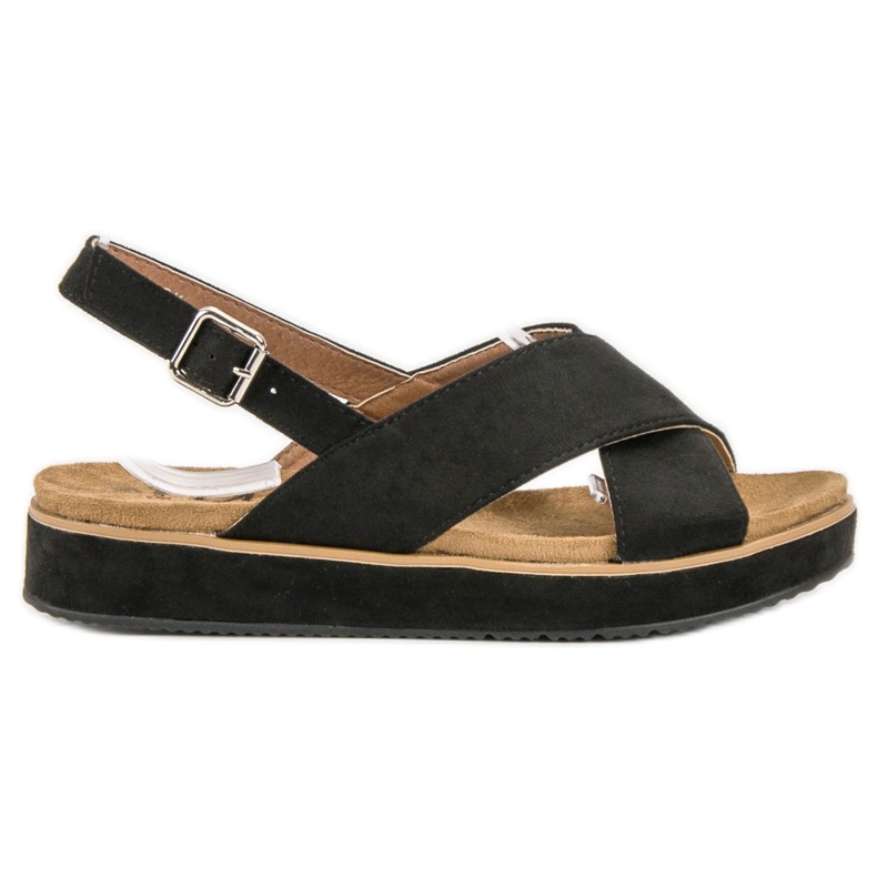 Goodin Suede sandals black