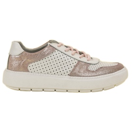 Goodin Leather brocade shoes white Goodin Leather brocade shoes white